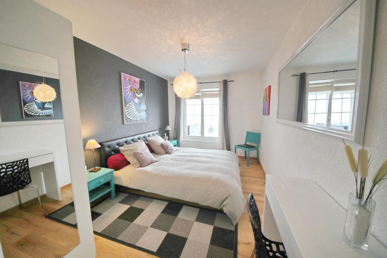 Corseaux Beach Rooms-Riviera Beach Apartments Vevey Exterior foto